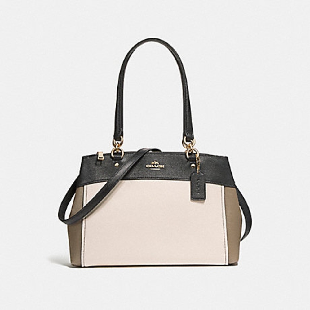 New - Coach Handbag Brooke Carryall, Colorblock